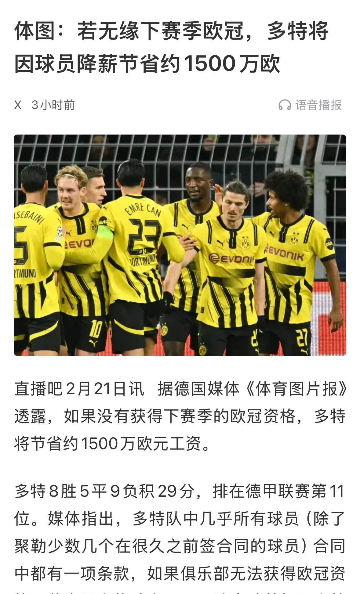 关于多特蒙德主场再获胜，积分追赶领头羊的信息